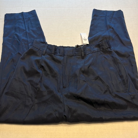 NWT Banana Republic High-Rise AirStretch Pull-On Taper Pants New Preppy Navy 8 - Picture 3 of 8